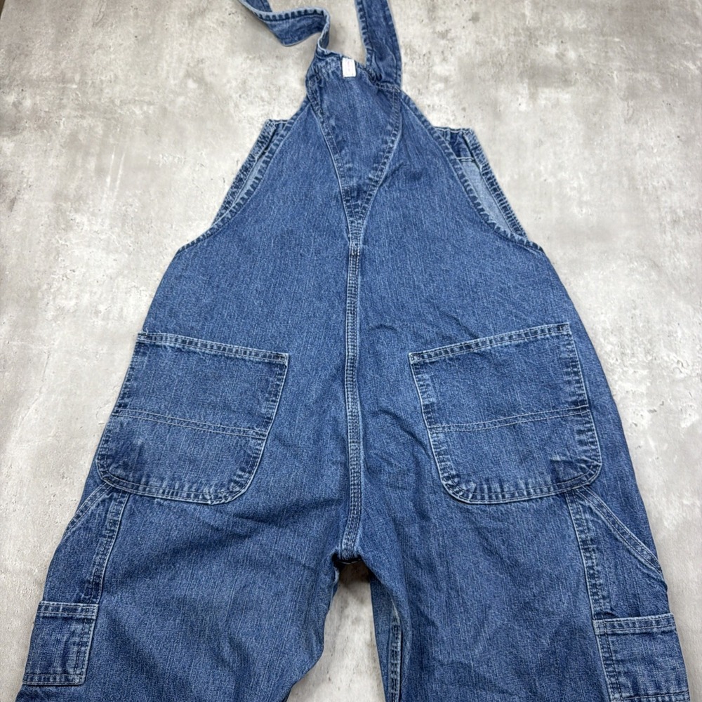 Relaxed Fit Blue Denim Women's Overalls - Picture 10 of 11